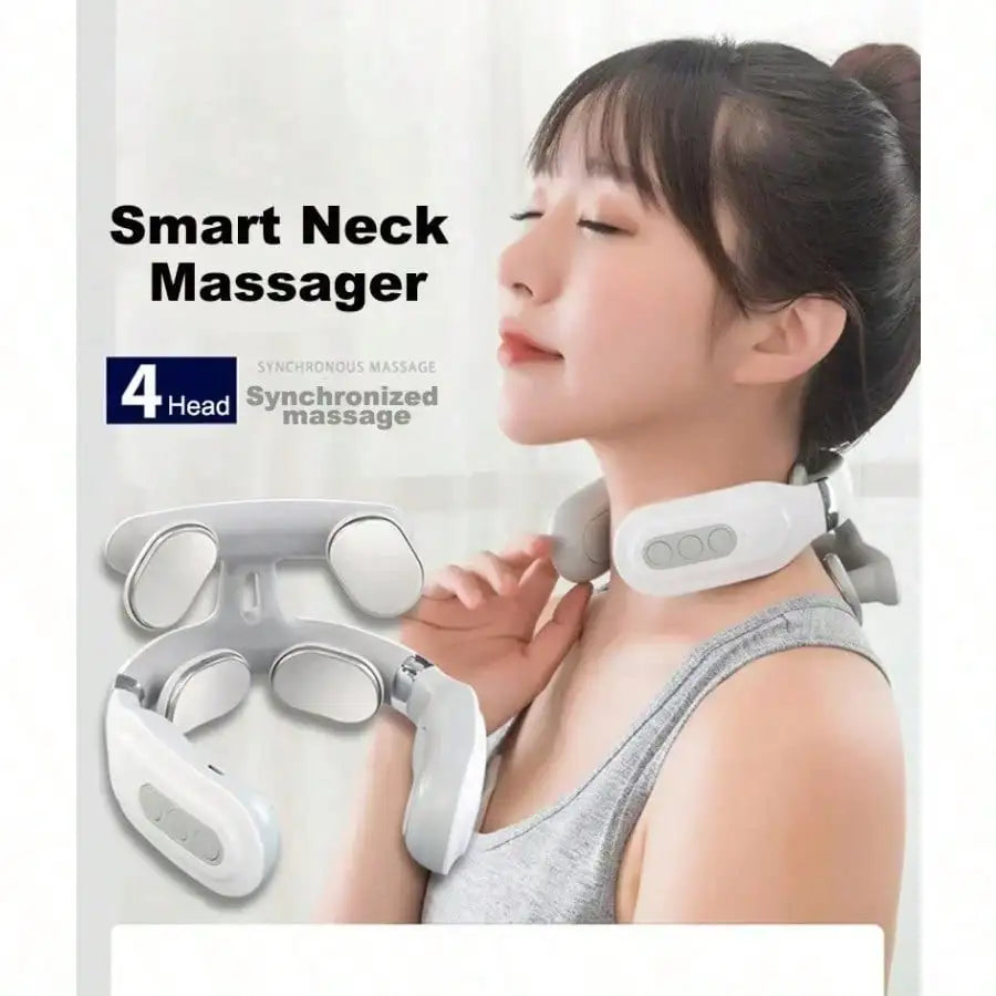 Smart Portable USB Rechargeable Neck Shoulder Massager with Lithium Battery