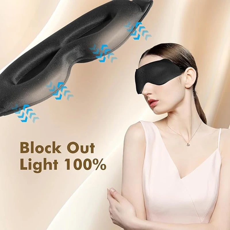 Premium Weighted 3D Sleep Eye Mask: Zero Pressure, 100% Blockout Comfort