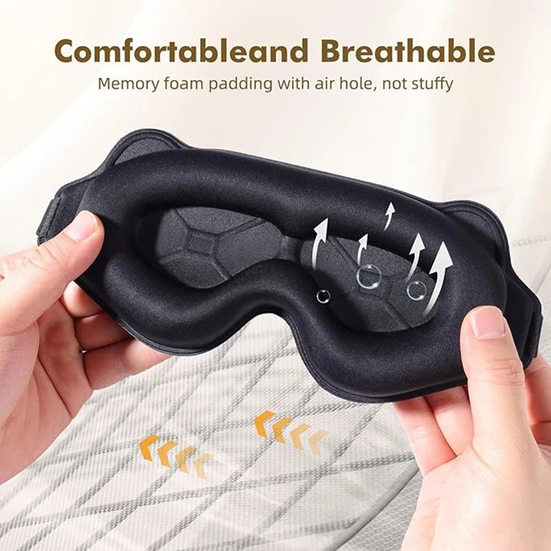 Premium Weighted 3D Sleep Eye Mask: Zero Pressure, 100% Blockout Comfort