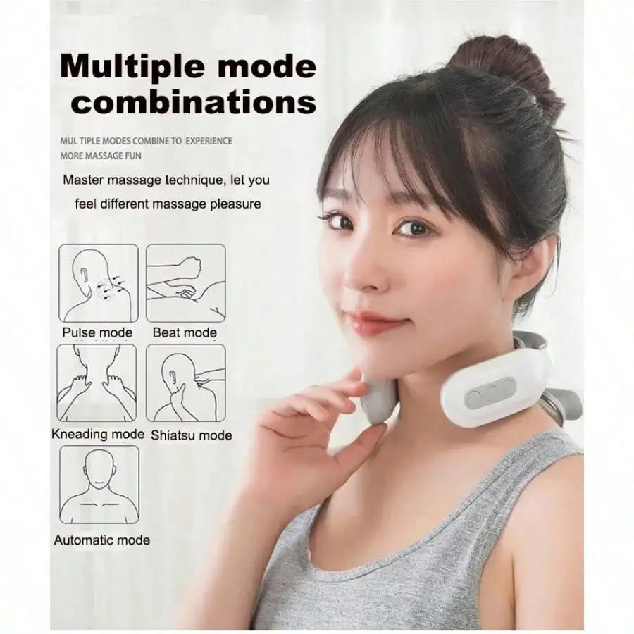 Smart Portable USB Rechargeable Neck Shoulder Massager with Lithium Battery