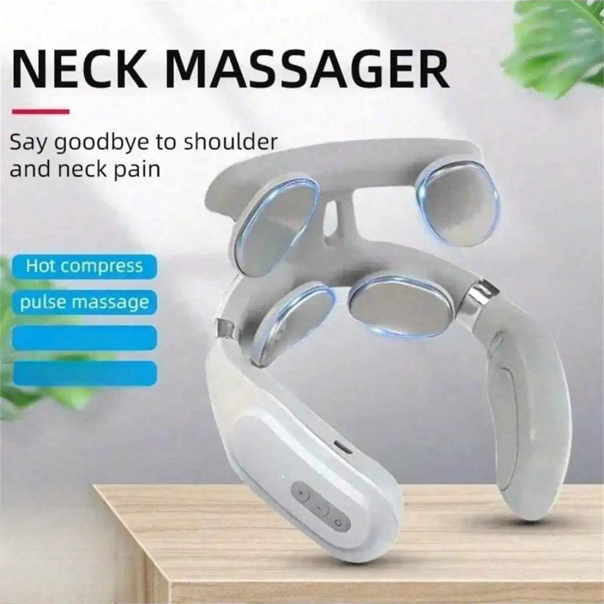 Smart Portable USB Rechargeable Neck Shoulder Massager with Lithium Battery